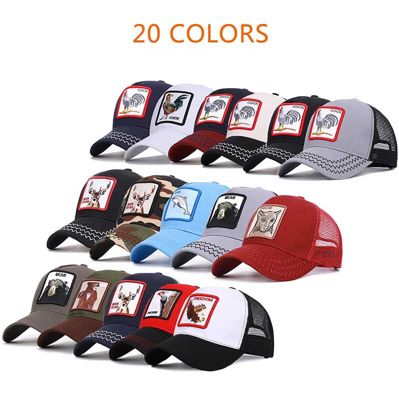 Mũ lưỡi trai họa tiết thú mới 2019