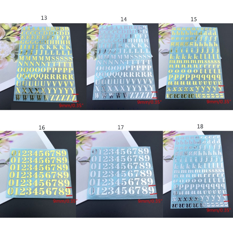✿ Sticker Chữ Cái Tự Dính Dán Trang Trí Ốp