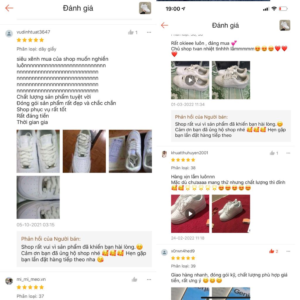 Giày Thể Thao AF1 Trắng, Giày Sneaker Air Force 1 Trắng Full Đế Bánh Mỳ Độn Chiều Cao Dành Cho Nam Nữ Đi Học Đi Chơi
