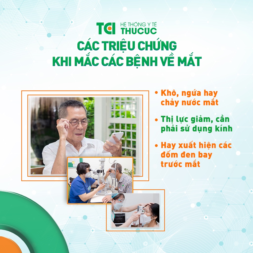 Hà Nội [E-Voucher] Voucher khám mắt lâm sàng và đo thị lực cho khách hàng từ 60 tuổi tại Bệnh viện Thu Cúc