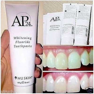 KEM ĐÁNH RĂNG AP24 MỸ 100% WHITENING FLUORIDE TOOTHPASTE - 110G - DATE 01/2021