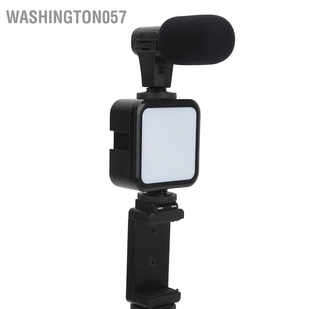 Có thể bán buôn Bộ dụng cụ quay video Điện thoại di động Vlog chụp ảnh phụ trợ lấp đầy ánh sáng Chân đế micrô Hàng giao ngayWashington057