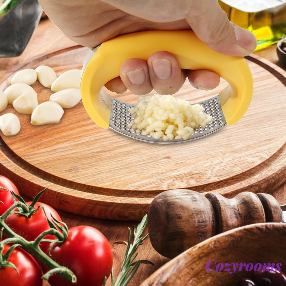 Cozy 1pc Multifunctional Stainless Steel Garlic Press Grinding Grater Crush Tool