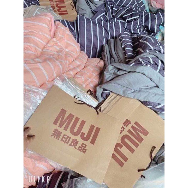 CHĂN MUJI KẺ SỌC MẪU MỚI  2019  ( SẴN KHO )