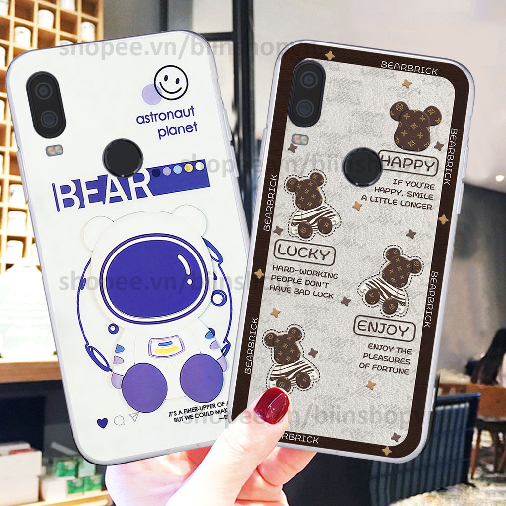 Ốp Vsmart Active 1 / Active 1 Plus / Active 1+ hình gấu bear brick đẹp độc lạ, thời trang, cá tính