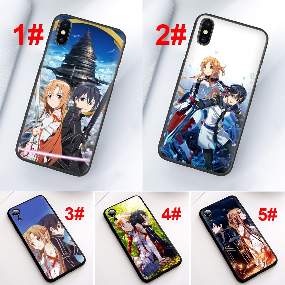 Ốp điện thoại silicone mềm hình Sword Art Online cho IPHONE 11 PRO XS MAX XR X 8 7 6S 6 PLUS 267F