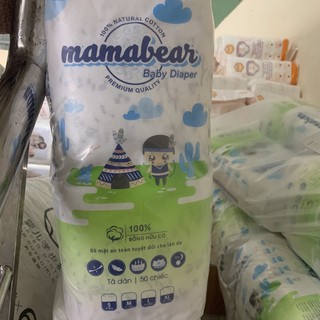 Bỉm dán Mamabear/ Size S, Size M/ 1 bịch 50 miếng/ giá siêu rẻ