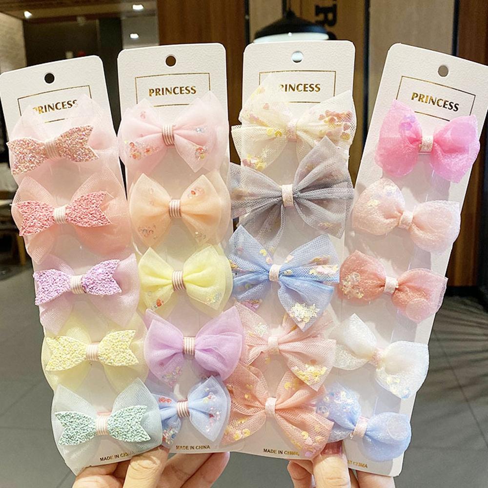 Bộ 5 Kẹp Tóc Nhiều Màu Sắc Dễ Thương Dành Cho Nữ