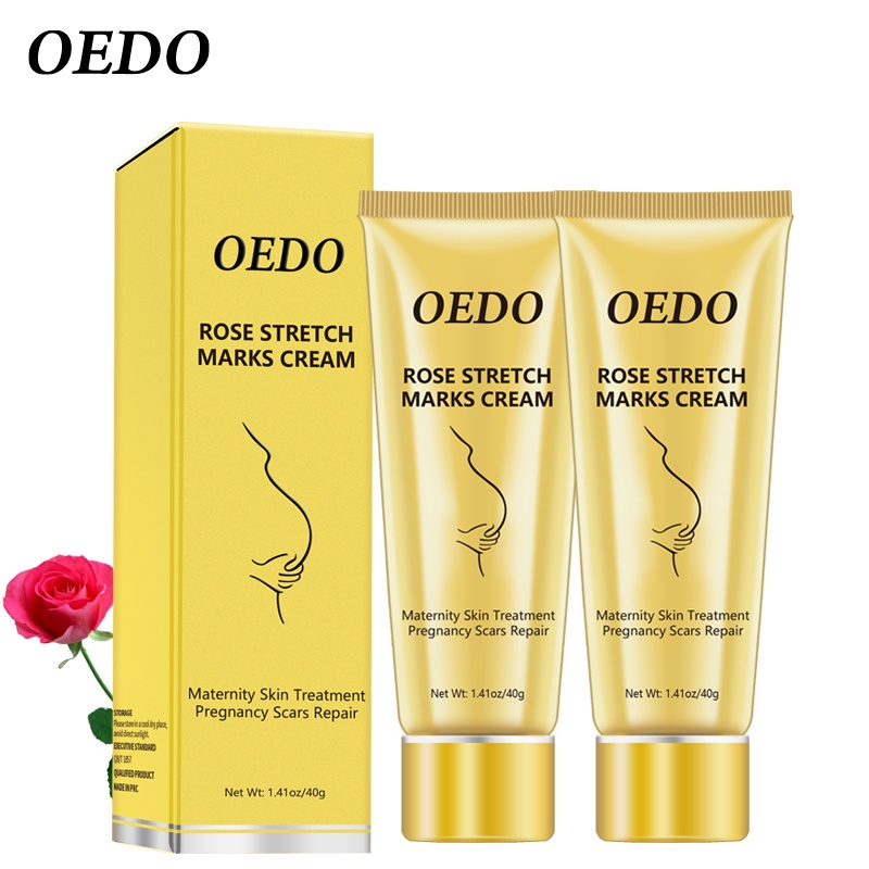 OEDO Set 2 Rose Stretch Mark Removal Cream dùng được cho phụ nữ mang thai