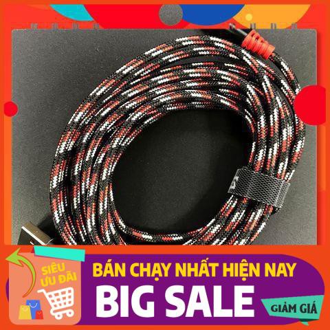 Dây sạc dù 3 mét BYZ : chân sạc Micro và Type C (màu ngẫu nhiên)