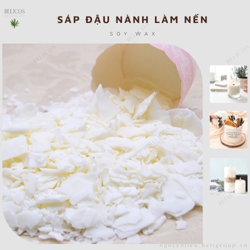 Sáp Đậu Nành,Nguyên Liệu Làm Nến Thơm Mỹ Phẩm Làm Đồ Handmade