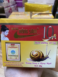 (Sỉ) Kem Hồng Sâm 10 tác dụng