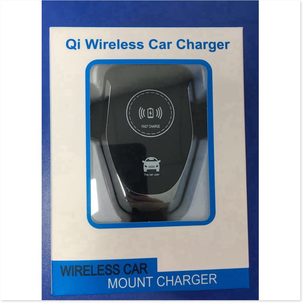 Sạc không dây kiêm giá đỡ điện thoại thông minh trên xe ô tô (car wireless fast charger) | BigBuy360 - bigbuy360.vn