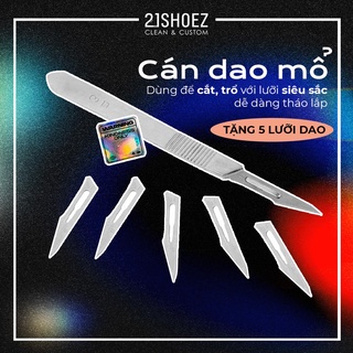 [HOT] Cán Dao Mổ Thép Không Gỉ Custom Giày ( Tặng 5 Lưỡi Dao )