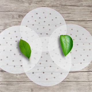 (Set 400 | 20.3cm) Giấy nến tròn đục lỗ dành cho nồi chiên