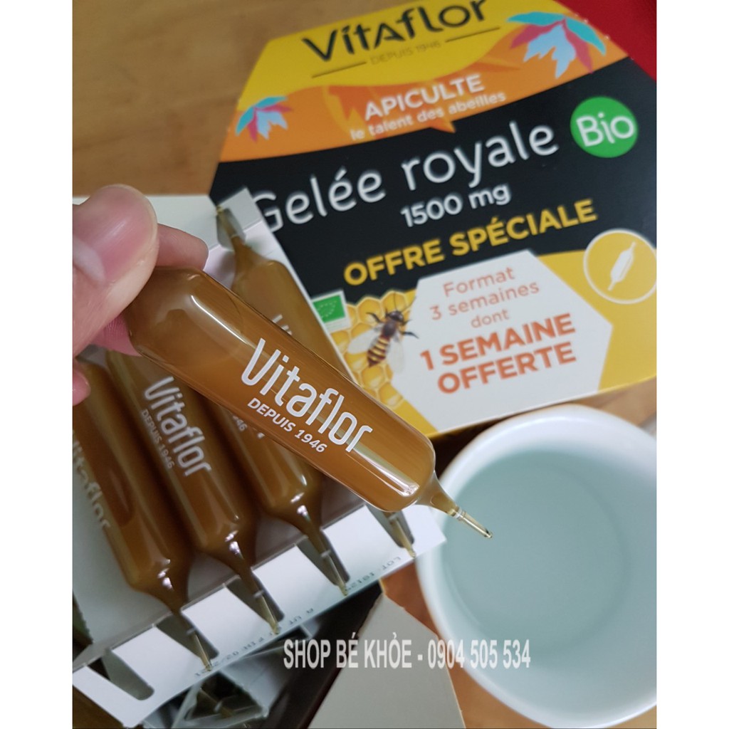 Sữa ong chúa Vitaflor - 20 ống: Pháp