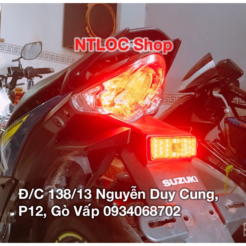 Dè sau Satria Fi gắn LED phản quang 3 chế độ