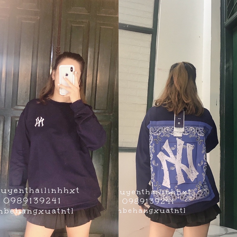 Áo thun nỉ sweater Ny Mlb Paisley | BigBuy360 - bigbuy360.vn