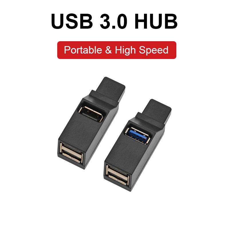 Bộ chia HUB USB 3.0 mini 5Gbps 3 cổng tốc độ cao cho Laptop máy tính