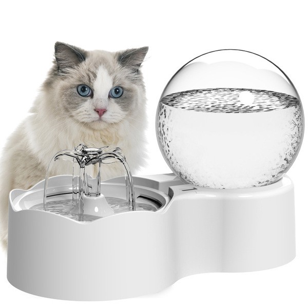 Mèo thông minh mới Máy pha nước tự động lưu thông mèo uống nước uống nước không cắm Cat Bowl Dog Feeder