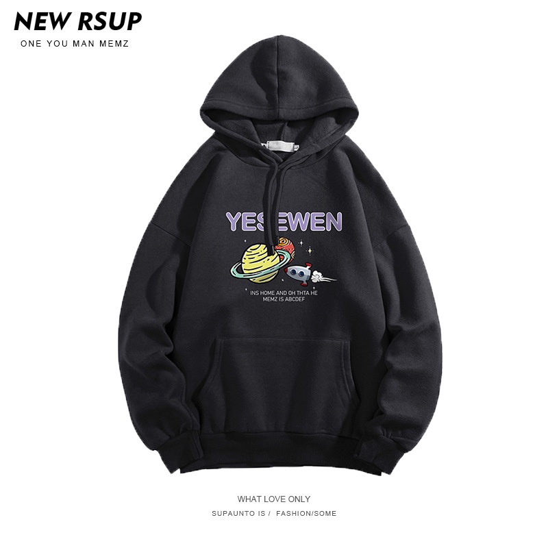 Áo hoodie nam nữ in hình sao thổ phong cách hàn quốc oder 10-15 ngày