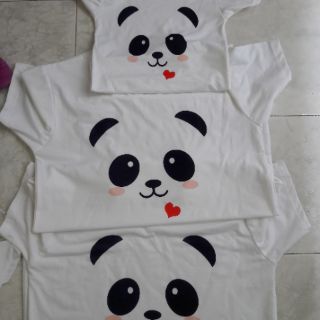 Combo 3 Áo gia đình mặt gấu trúc