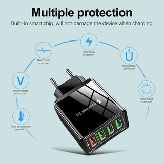 Củ Sạc Điện Thoại 4 Đầu ra USB Đa Năng