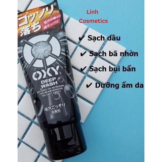 Sữa rửa mặt sạch sâu tút sáng cho nam Oxy Deep Wash Nhật Bản 130g
