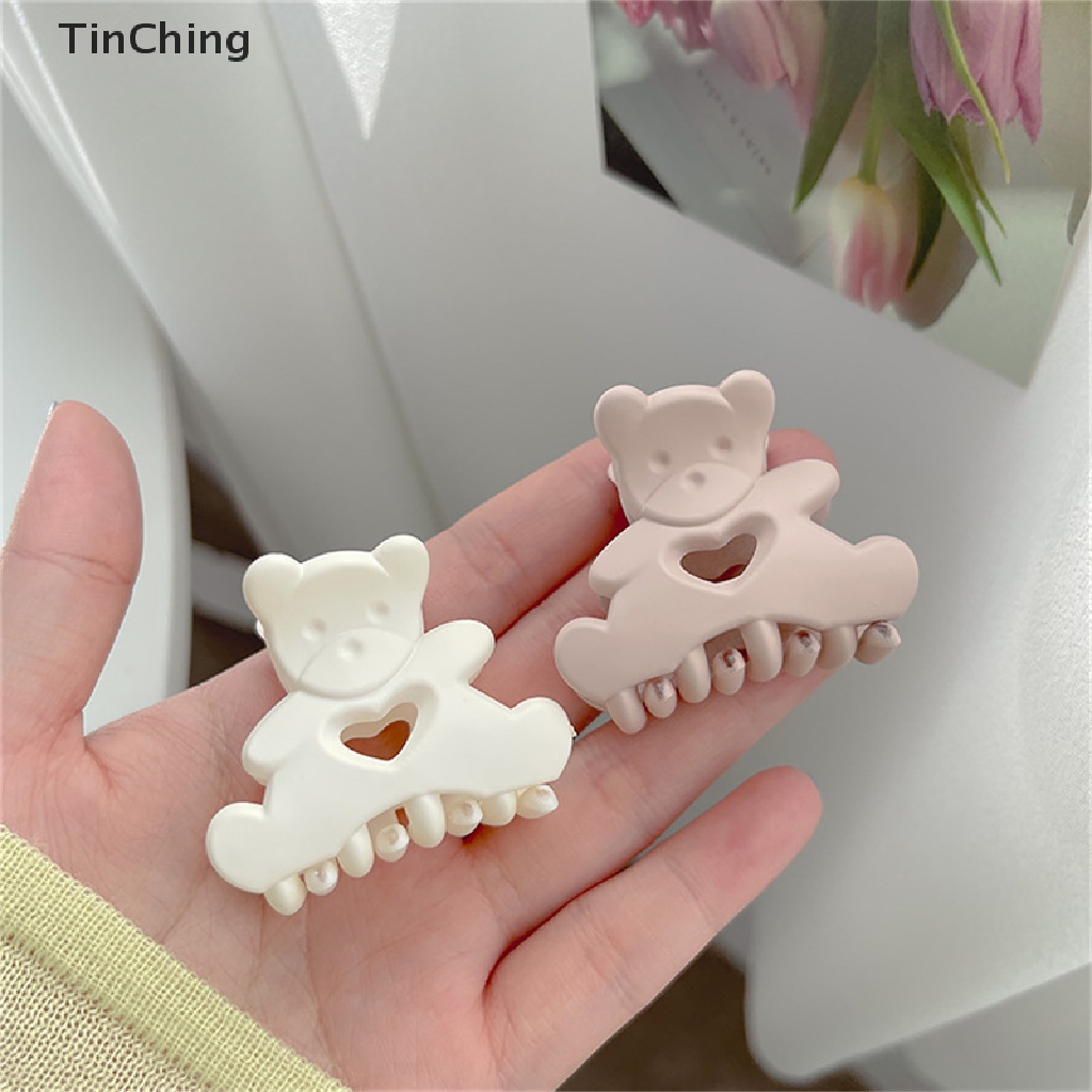 Kẹp Tóc Càng Cua / Rửa Mặt Hình Chú Gấu Kawaii Dễ Thương Cho Nữ