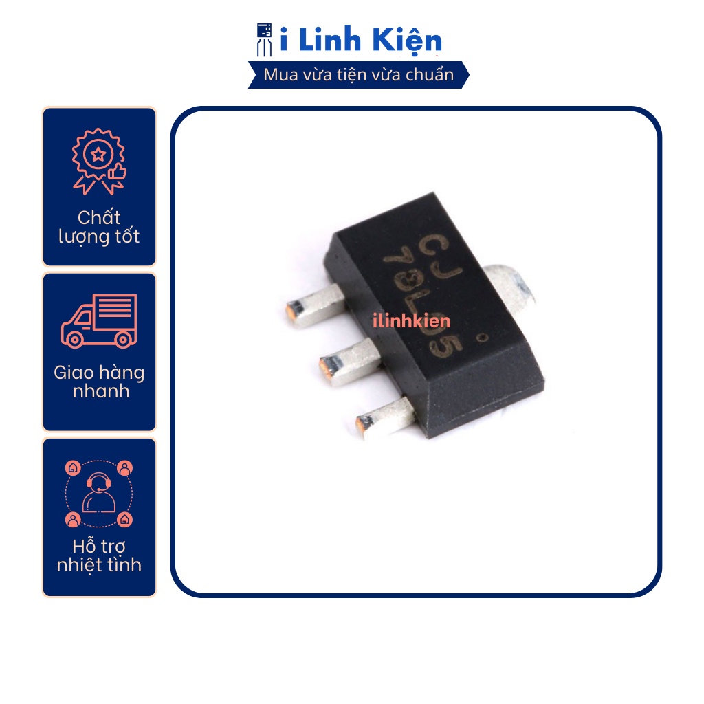 78L05 7805 0.1A 5V SOT-89 chính hãng JCET