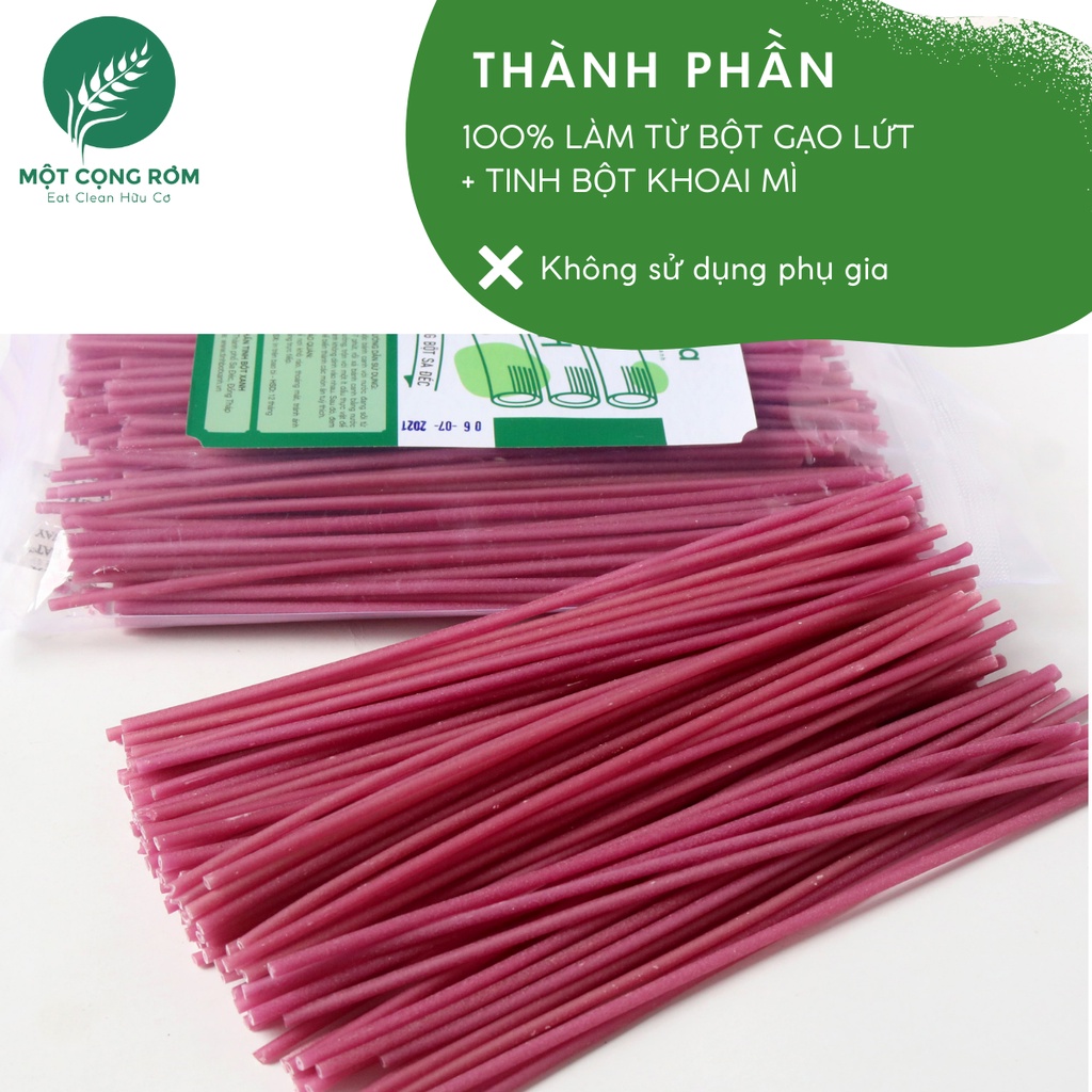 Bánh canh khoai lang tím Fuma 500gr, bánh canh ống giảm cân, ăn kiêng 100% thành phần tự nhiên