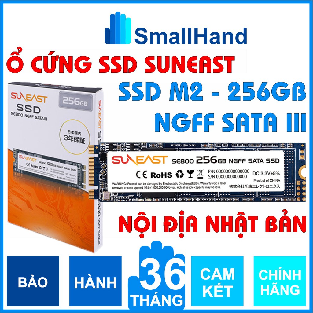 Ổ cứng SSD M2.NGFF SunEast 256GB nội địa Nhật Bản CHÍNH HÃNG Bảo hành 3 thumbnail
