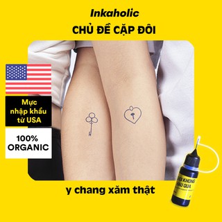 💛 [Chủ đề Cặp đôi - Couple] ❣️ Inkaholic xăm tạm thời Y HỆT xăm thật trong 15 ngày, 100% tự nhiên và chống nước
