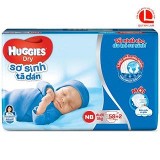 Tã dán Huggies sơ sinh NB36, NB60