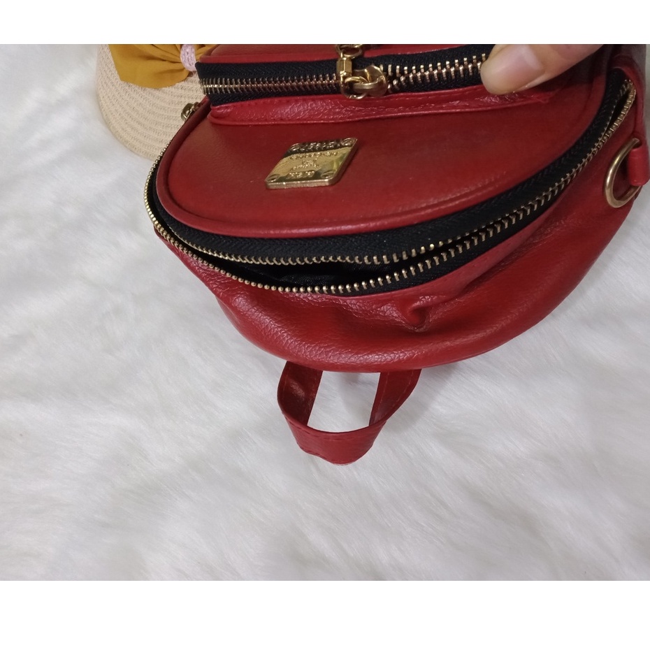 Xả kho cuối năm Túi FuRlLa nhựa trong dây thổ cẩm , ba lô