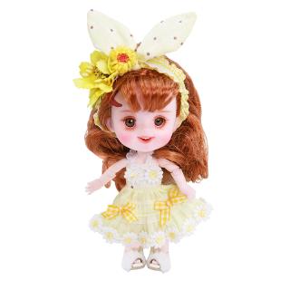 Bộ Búp Bê Barbie BJD Xinh Xắn Kèm Quần Áo 14cm