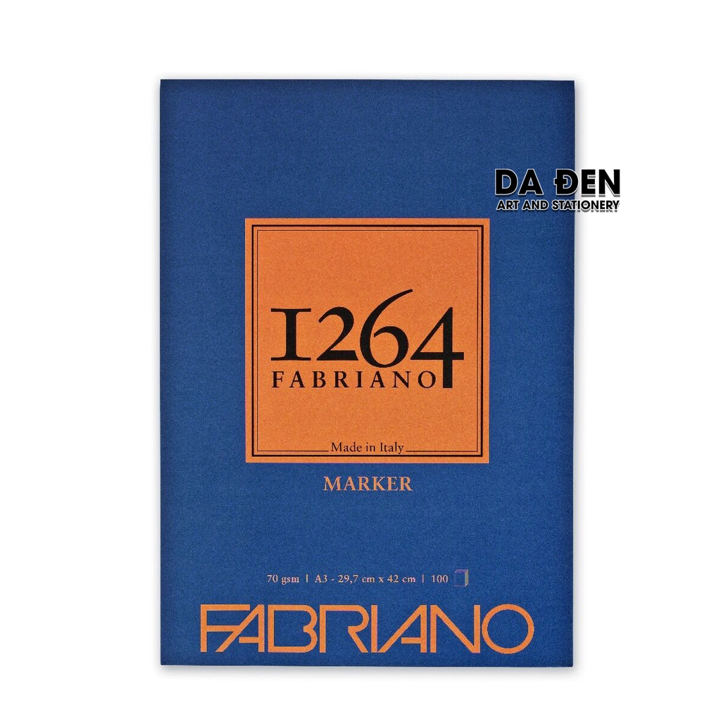 [DA ĐEN] Sổ Fabriano 1264 Marker A3|A4|A5 70gsm