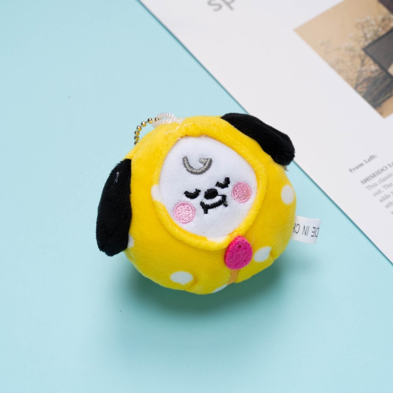 Móc Khóa Hình Búp Bê Nhồi Bông Bt21 Dễ Thương