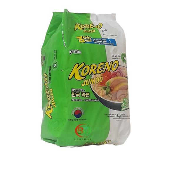 (5 vị) Mì Koreno Jumbo Hàn Quốc 1kg