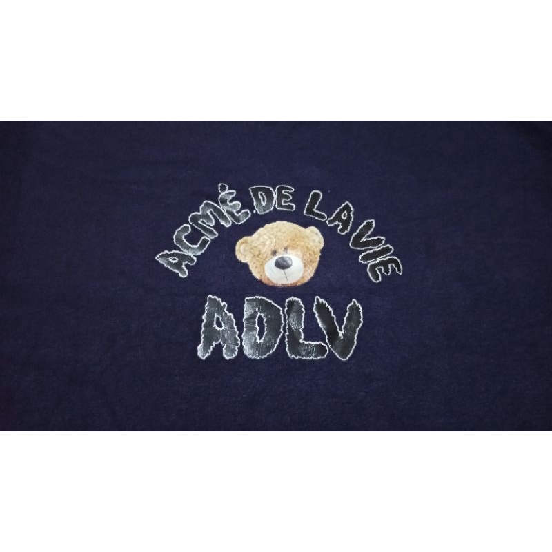 áo khoác nỉ sweater acme de lavie lót bông xanh đậm navy gấu cute(mik pass lại nha)