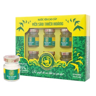 Bộ 10 hộp yến thiên hoàng 15% - vị lá dứa - tặng 06 gói cháo + 01 lốc yến lon (hoặc 3 lon cá hộp