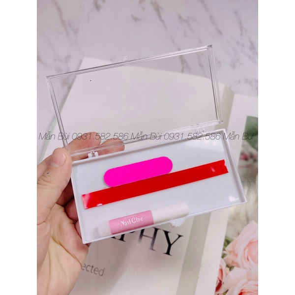 Băng dính đỏ tạo fan mi, nail box - phụ kiện nail