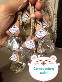 Tinh dầu thơm treo xe combo 3 lọ