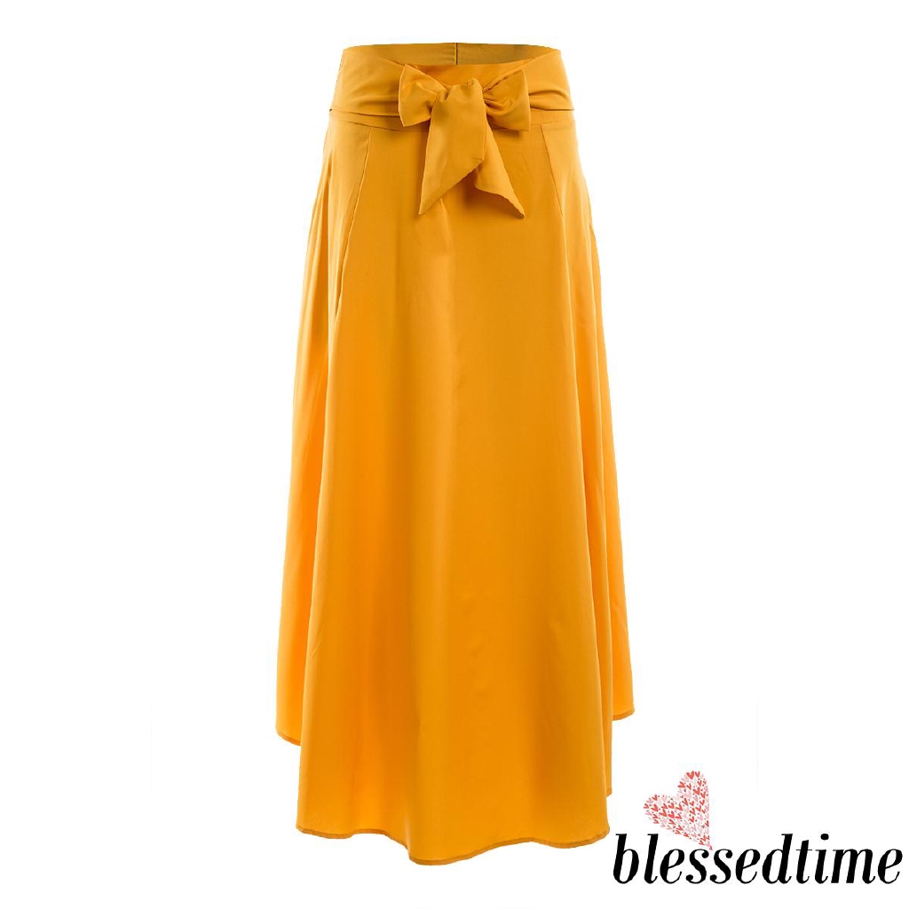 Chân váy xòe lưng cao phong cách Digan diềm bèo thanh lịch dành cho nữ