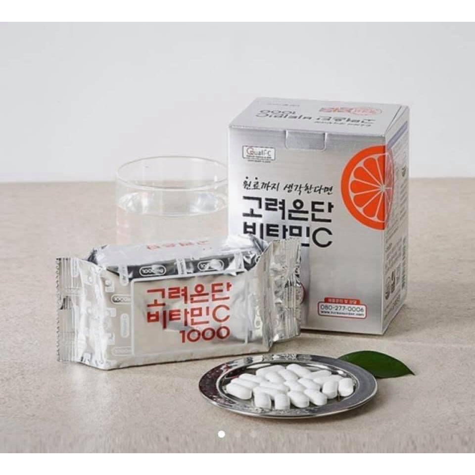 Viên uống vitamin C 1000mg Hàn Quốc Korea Eundan 120 viên, vitamin c bạc - date xa 2025