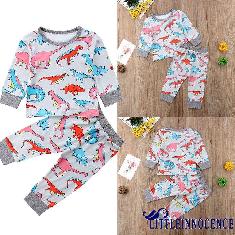 Bộ quần áo ngủ tay dài đáng yêu dành cho bé