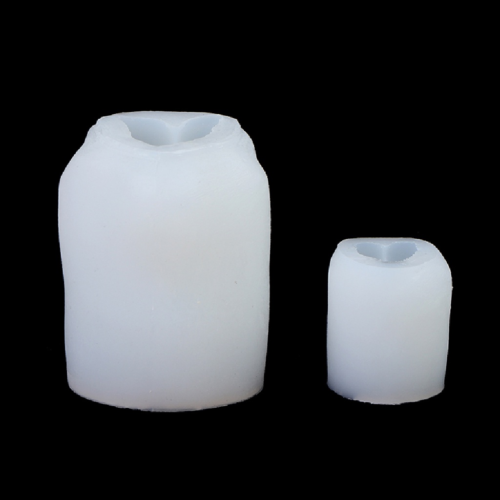 Khuôn Làm Nến Thơm Handmade Bằng Silicone Hình Chú Gấu Ngồi