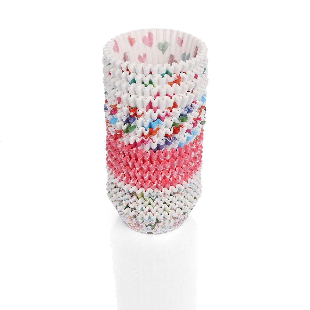Set 100 Cốc Giấy Làm Bánh Cupcake Tiện Lợi