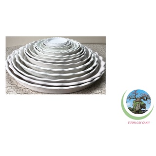 Đĩa lót chậu tròn khía Phi 35cm - #059C#