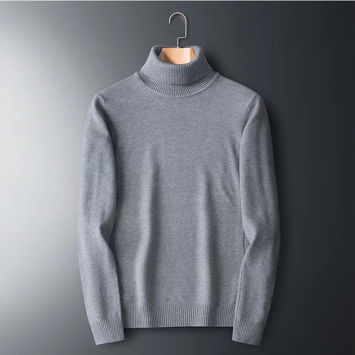 Siêu Phẩm Thời Trang -  áo len nam thời trang kiểu dáng cổ lọ dài tay from ôm dáng body | BigBuy360 - bigbuy360.vn